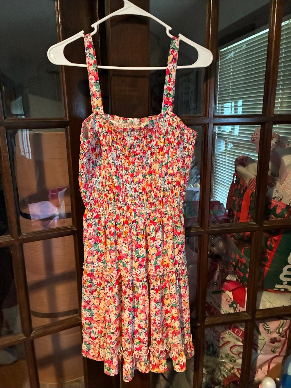 Floral Smocked Sundress in Multicolor